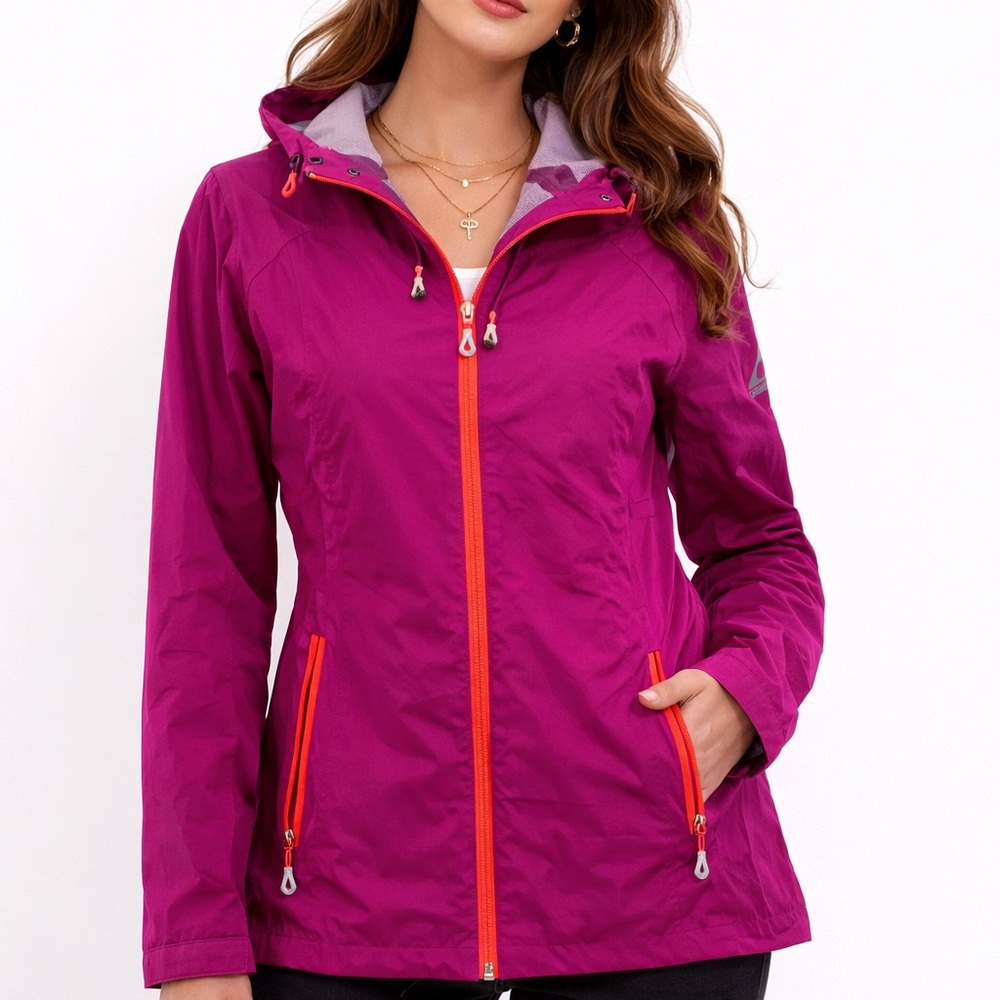 Women's Purple Jacket with Orange Accents